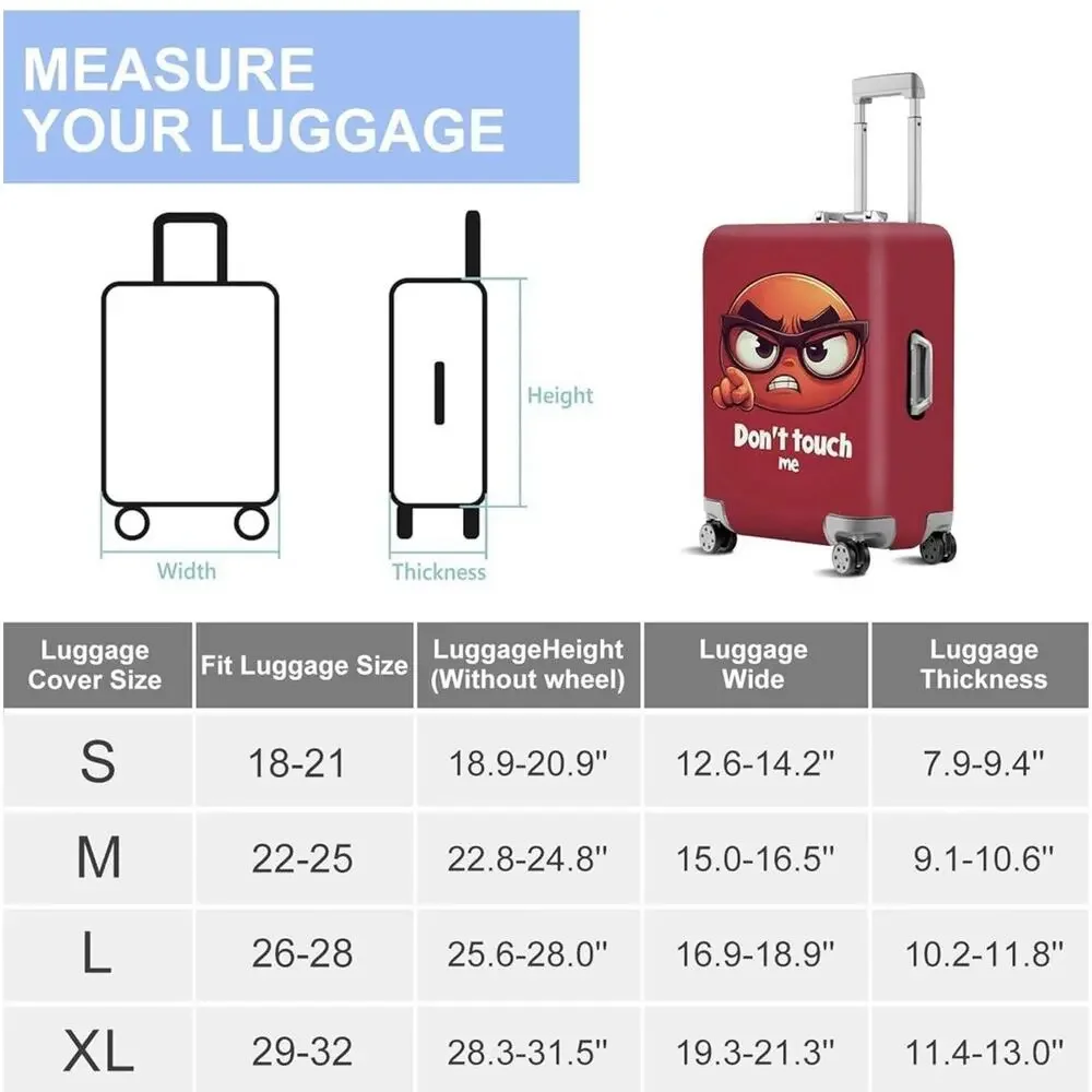 Elastic Suitcase Protective Cover Size M Check Pics Funny Don’t Touch Me